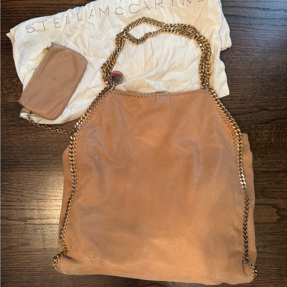 Stella McCartney Tan Chain Tote Bag